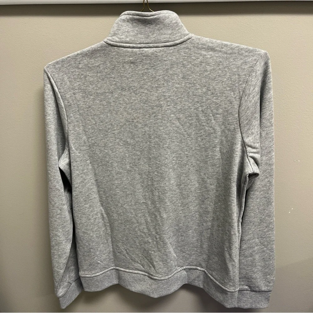 Fila Heather Gray Full Zip Sweatshirt Athletic Track Gym  Jacket SMALL (B24-3-6)_6